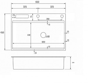  Backer Basic 650-45031 Titan Grey Backer PVD Кухонная мойка
