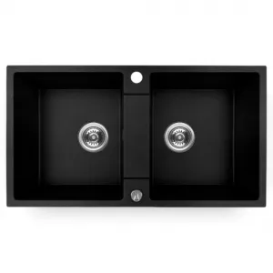  Backer NONA DUO BLACK 800x440 Backer Кухонная мойка