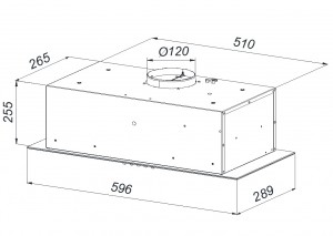  Backer FAUST 60 TOUCH BL Backer Hota pentru bucatarie