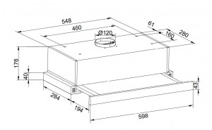  Backer GLISO 650 (60) BL GL Backer Hota pentru bucatarie