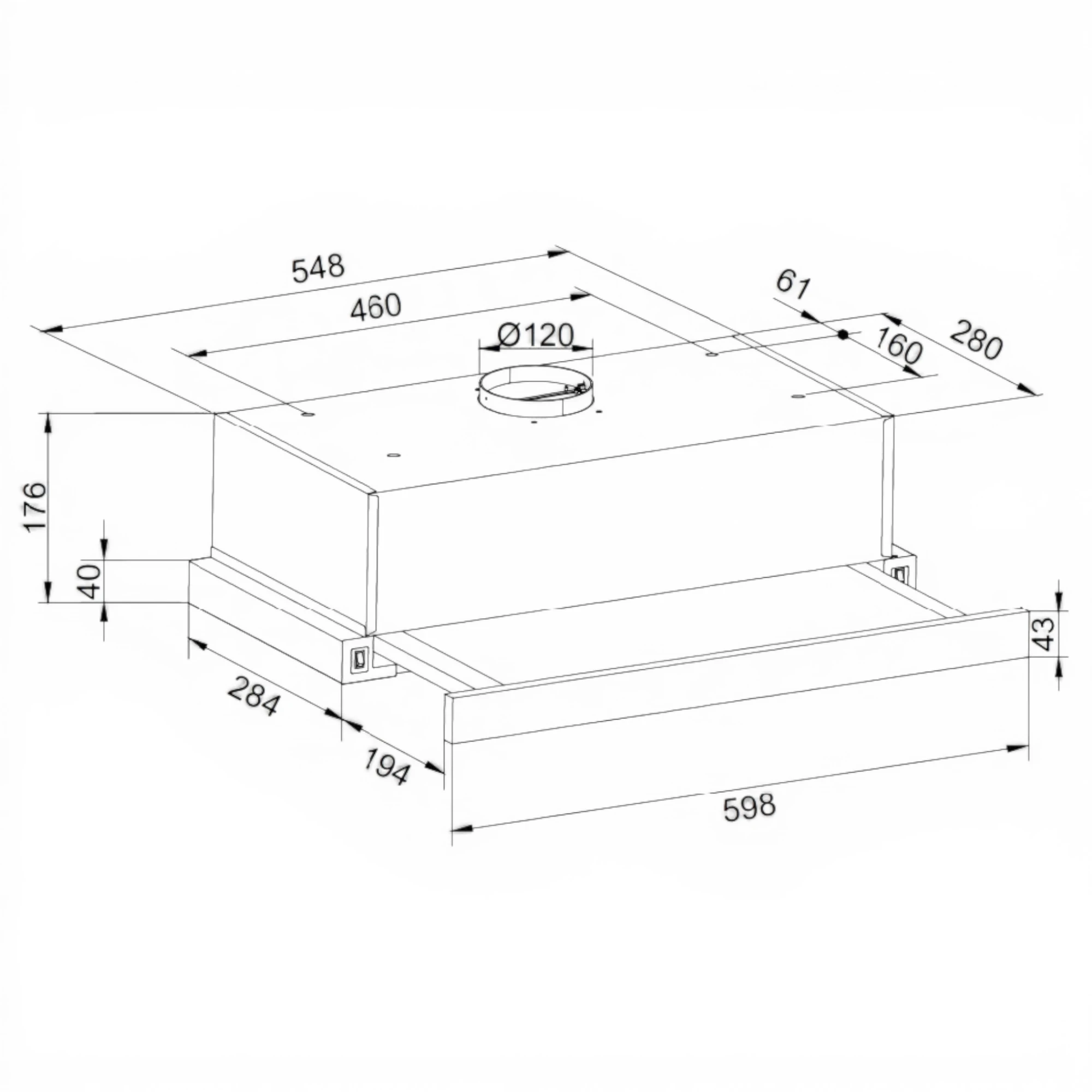  Backer GLISO 650 (60) BL GL Backer Вытяжка
