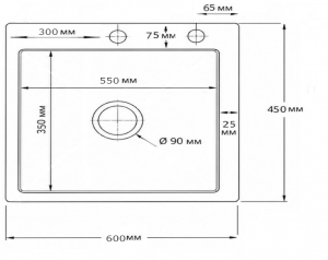  Backer Grid 600-45033 Nano Black Backer PVD Кухонная мойка