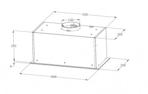  Backer HIPER60 1200 BL Led Backer Вытяжка для кухни