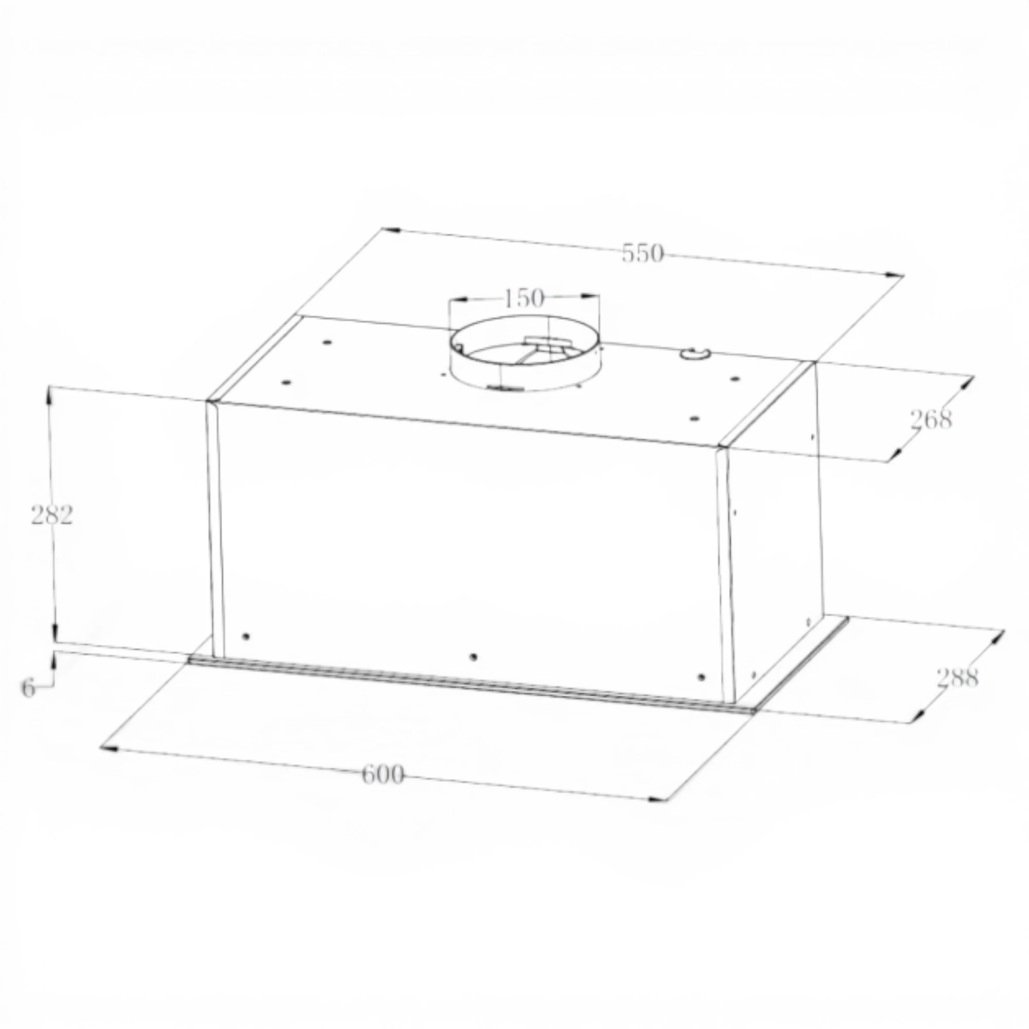  Backer HIPER60 1200 BL Led Backer Вытяжка для кухни