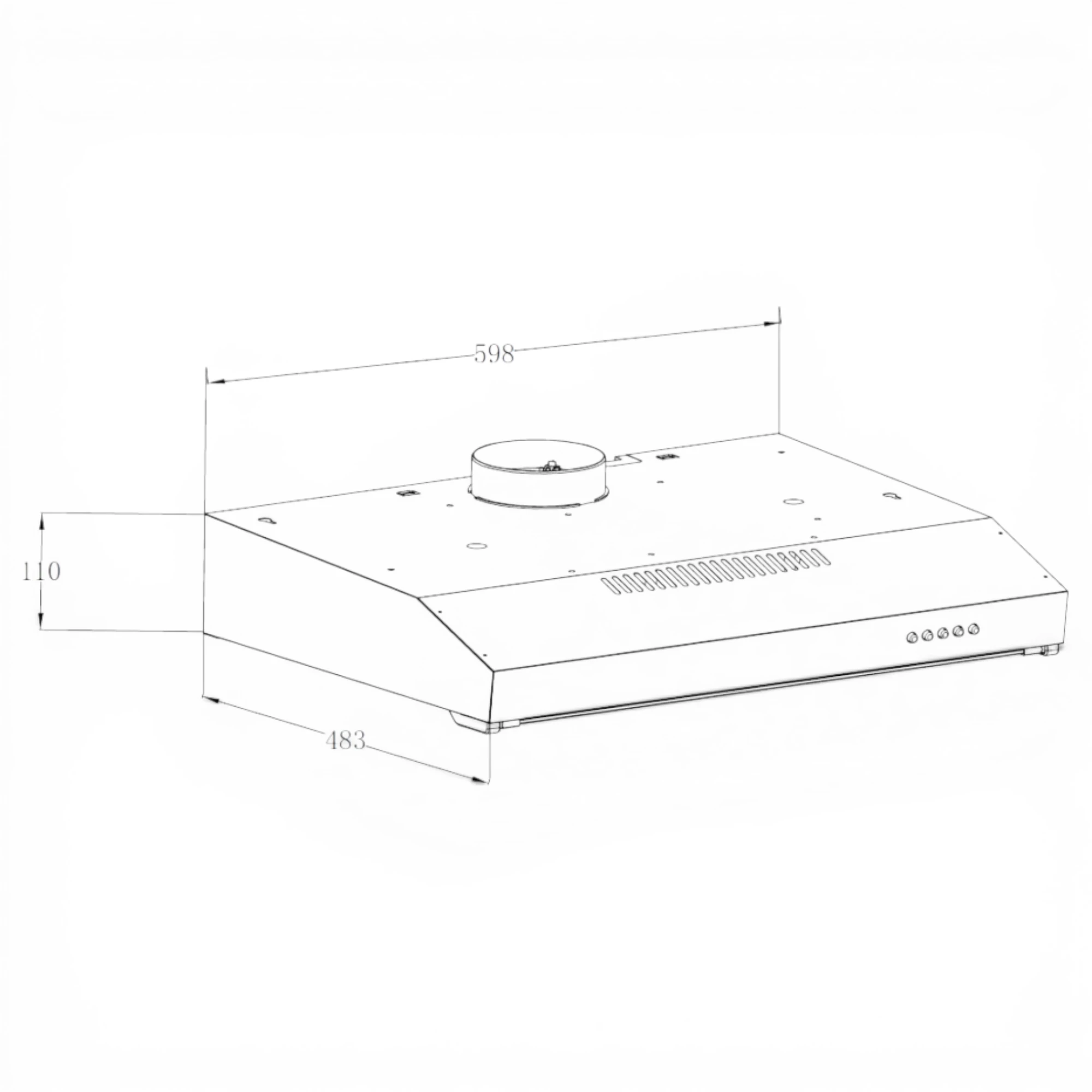  Backer LUNA 60 1M BL Backer Кухонная вытяжка