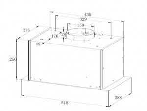  Backer MIRA52 1000 BL Backer Вытяжка кухонная