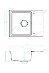  Backer NONA SOLO GREY 560x440 Backer Мойка