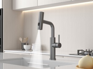  Backer RAF 3281 GUN GREY Кухонный кран