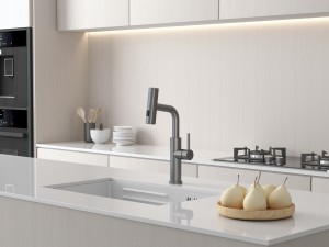  Backer RAF 3281 GUN GREY Кухонный кран