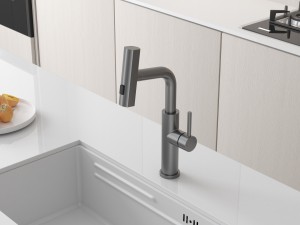  Backer RAF 3281 GUN GREY Кухонный кран