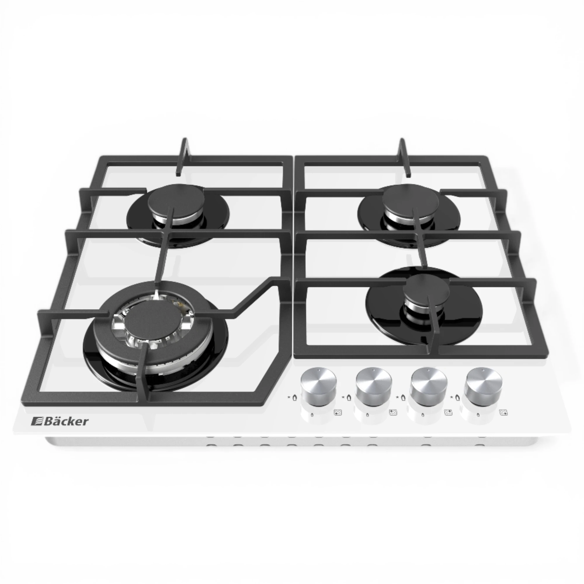  Backer RIKI 6004 Turbo WH GL Backer Встраиваемая варочная поверхность
