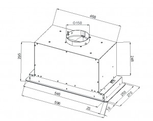  Backer VITUS 60 TOUCH BL Backer Hota pentru bucatarie
